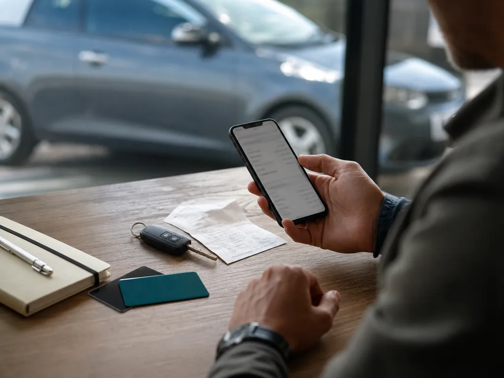 Mobile phone and travel documents